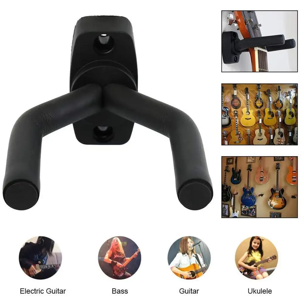 Guitar Holder Wall Mount Stand Parts and Accessories Display Guitar 1pcs Hangers Home Hook Guitars Instrument Wall H0K1