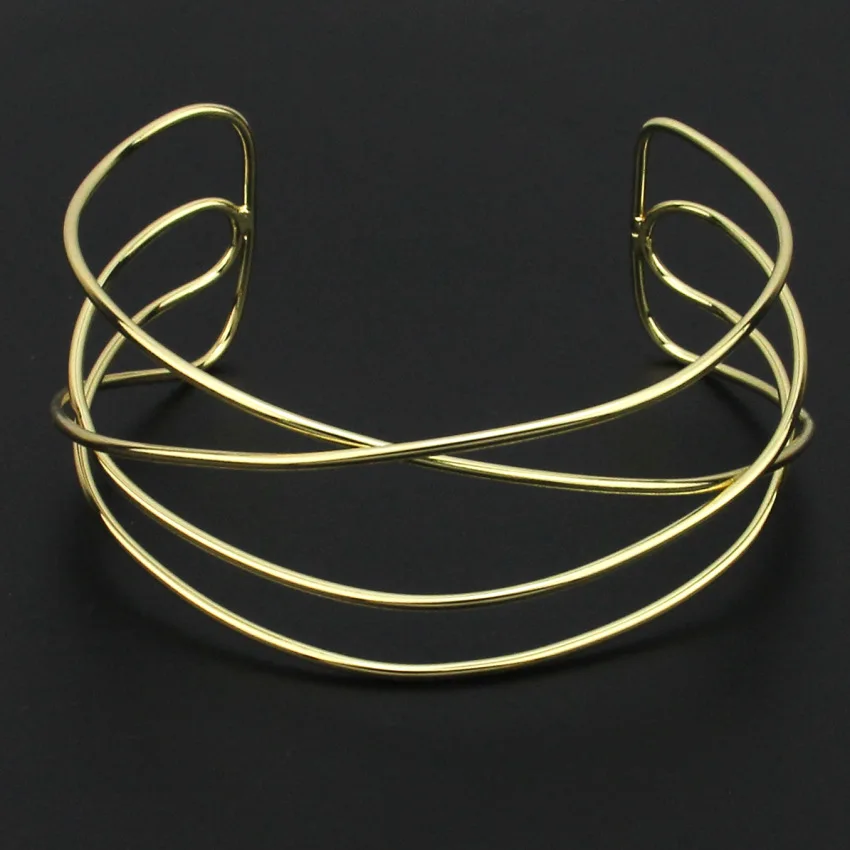 KDLUN Big Alloy Torques Necklaces For Women Statement Metal Choker Necklace Fashion Jewelry 2023 New Chunky Chocker Collar Punk