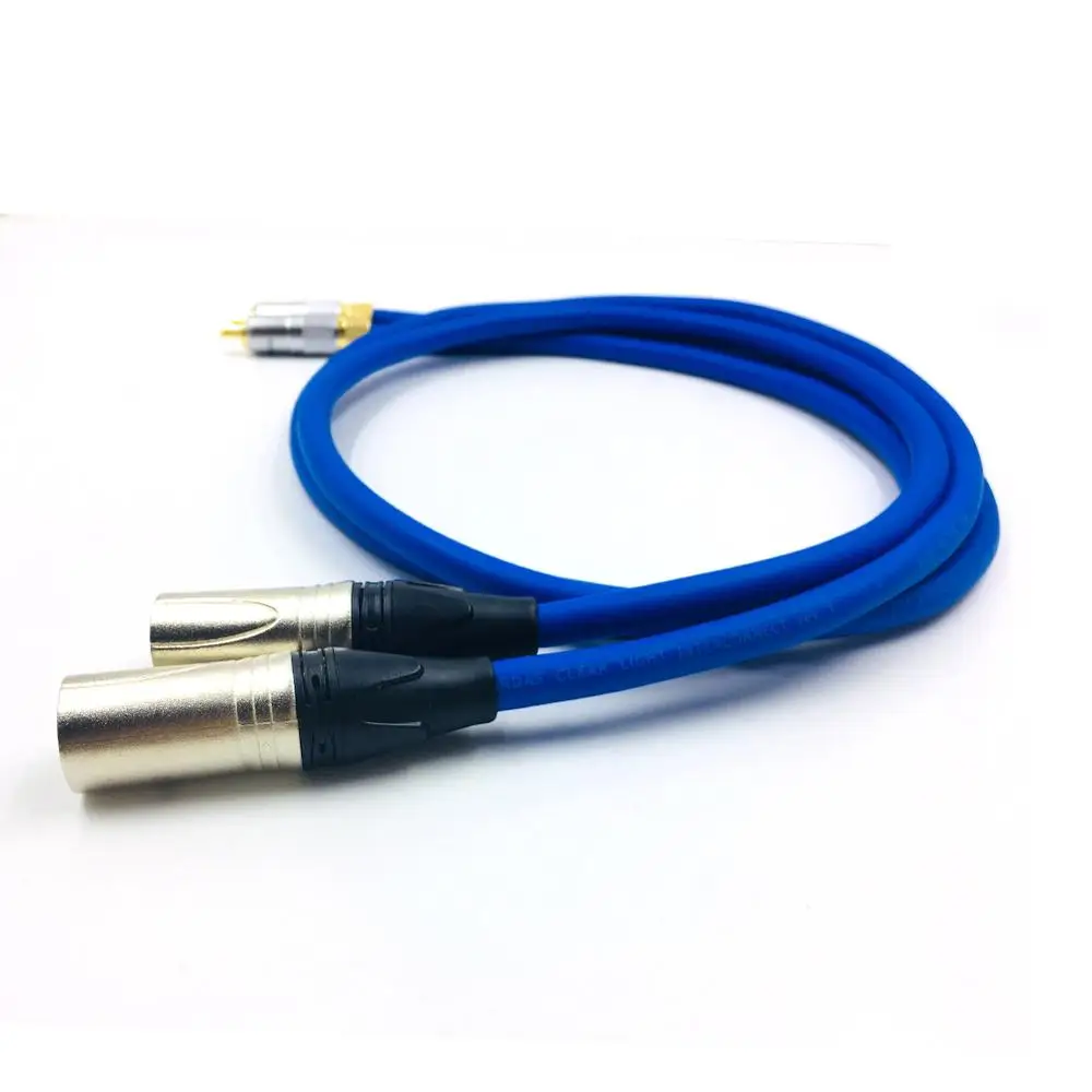 

HiFi Cardas RCA Male to Dual XLR Female Audio Cable To 2 XLR Male Female Plug Coax Adapter Video Wire