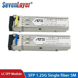 SFP Module 1.25G LC BiDi 1310nm/1550nm WDM switch SFP Transceiver module with Switch with DDM  Function Compatible with Mikrotik