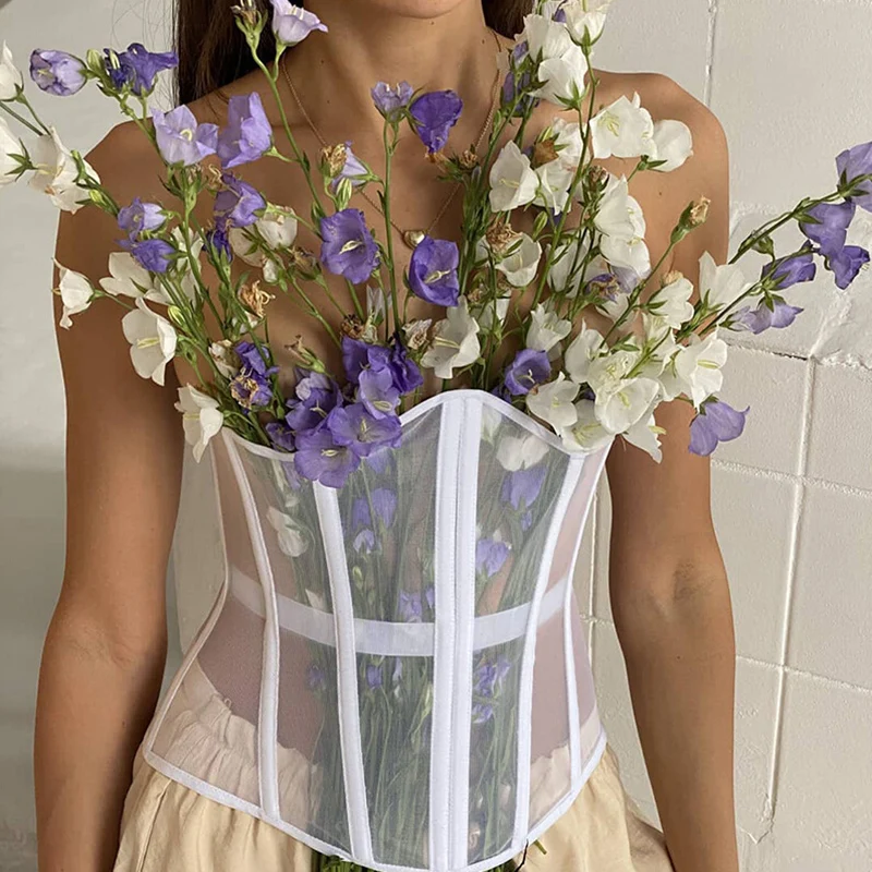 Cinturón de cintura ancha para mujer, corsé de malla, cinturones elásticos, Bodycon, accesorios de ropa