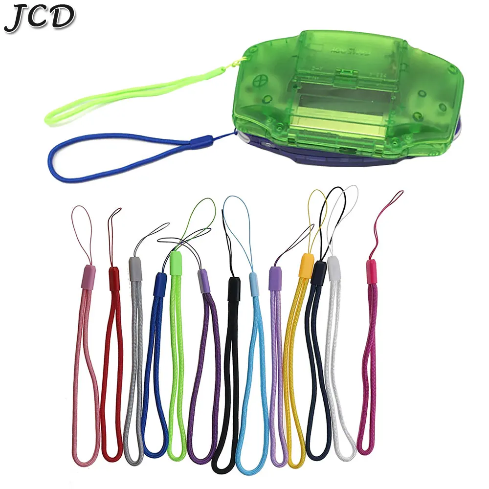 JCD Rainbow Braided Lariat Lanyard Wrist Hand Rope For GBA GBA SP Hand Strap