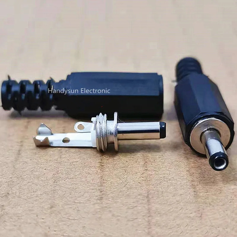 ปลั๊ก DC Connector DC-002 DIY ปลั๊ก3.5x1.1/1.3มม.ลวดเชื่อมประเภททองแดง Core