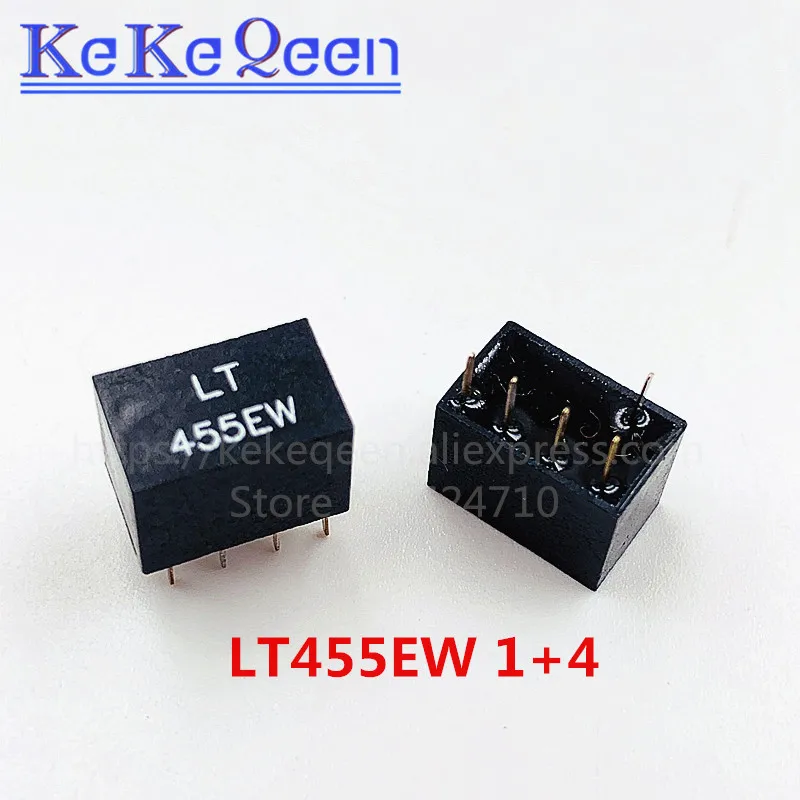 100pcs/lot LT455EW LT455E 455E 455 1+4 5Pin DIP-5 455KHz ceramic filter For communication Signal relays