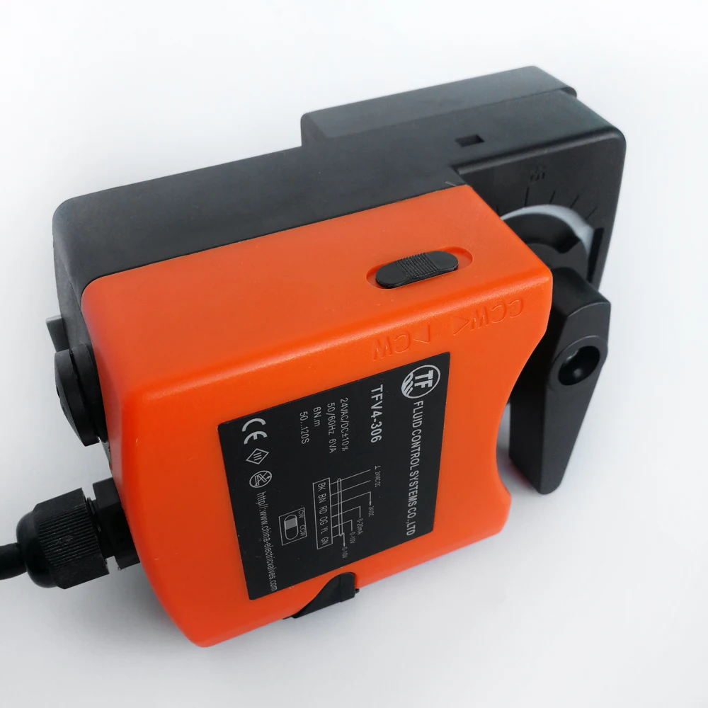 10Nm, AC220V Actuator for Electric control valve, ON/OFF type with manual override for water flow control