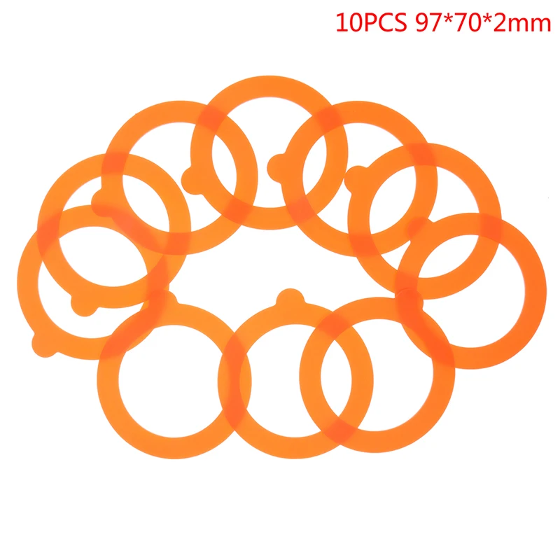 

10Pcs Airtight Leak-Proof Rubber Seals Rings Silicone Jar Gaskets Replacement For Food Storege Jars Regular Mouth Canning Jars