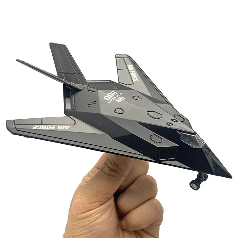 

1:100 alloy F117 aircraft,high simulation fighter model,diecast metal model toy,children's educational toy plane,free shipping