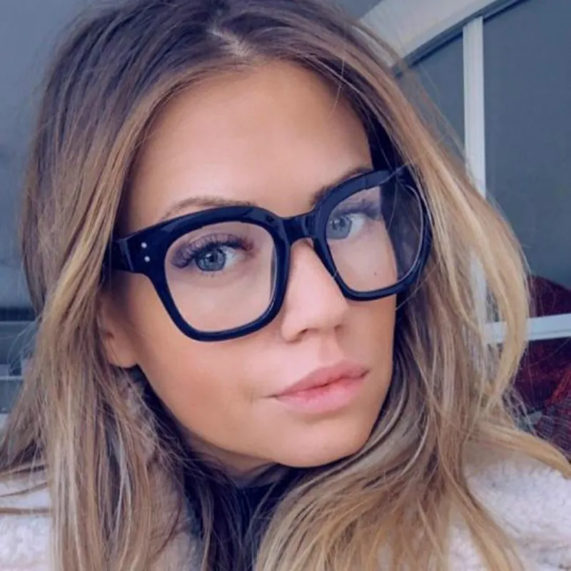 Anti-Blaulicht-Brille mit großem Rahmen 2026 Damen Computer-Brille mit Blaulichtfilter Schwarze Strahlenschutzbrille Brillen Herren – Detail 2