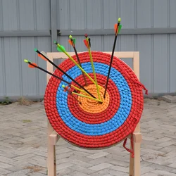 Cible de Tir à l'Arc Recourbé en Paille de 50cm, Accessoire de Pratique Fait à la Main