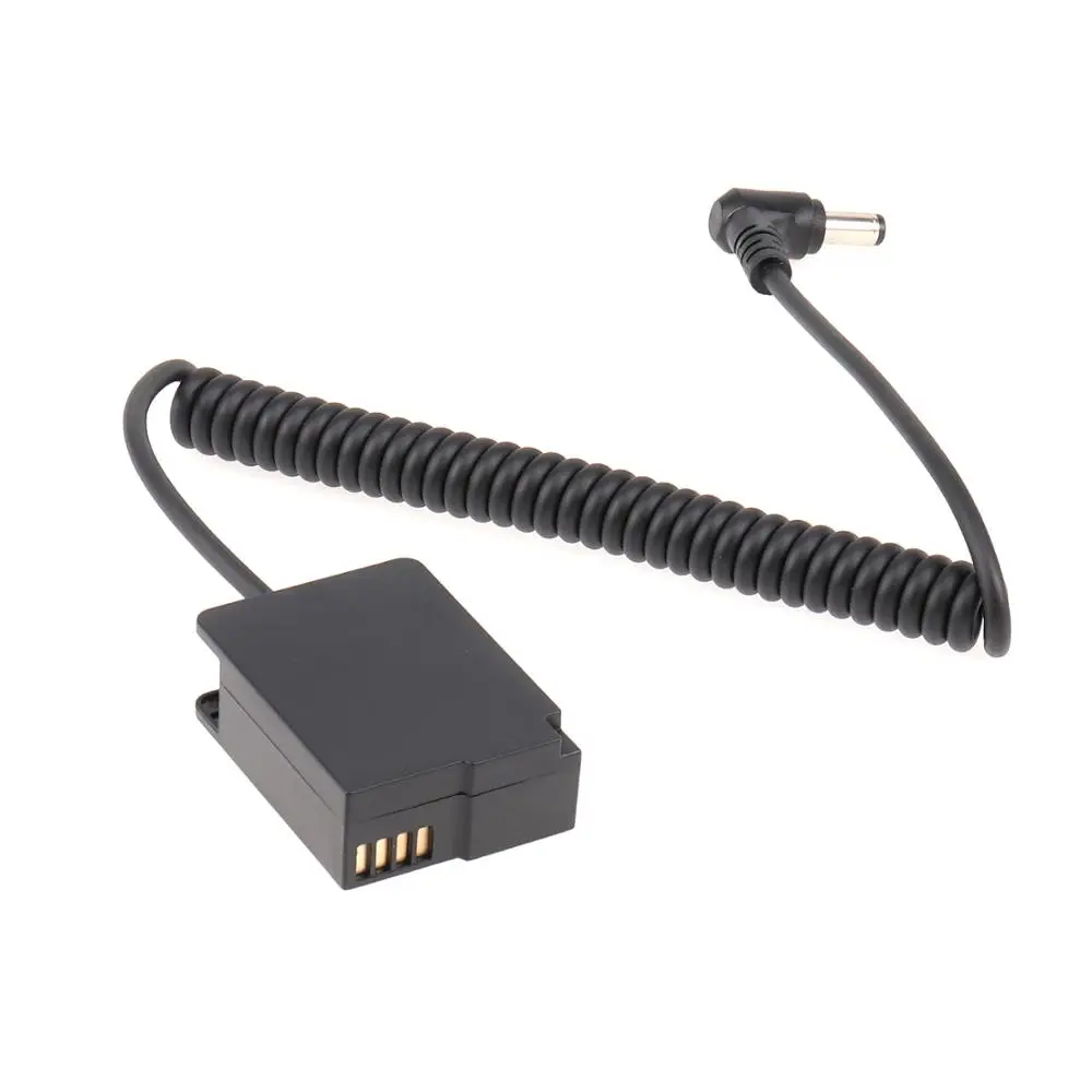 DMW-BLC12 Dummy Battery Adapter with DC5.5*2.1mm Cable for Panasonic FZ200 FZ300 FZ1000 FZ2500 G5 G6 G7 G80 G85 GX8