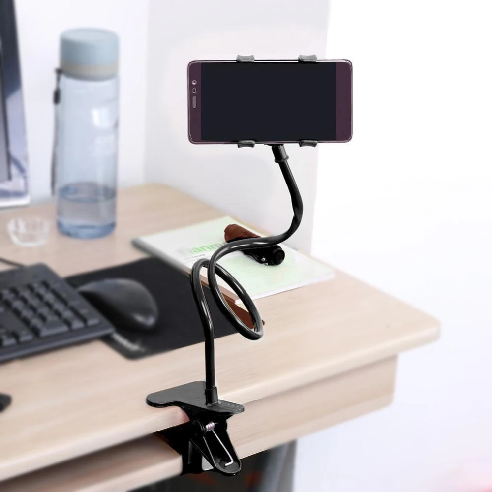 Universeller Handyhalter, flexibler langer Arm, Lazy Phone Stand, Klemmhalterung für Bett, Tablet, Auto, Halterung für iPhone XS, Samsung, kompatibel – Detail 9
