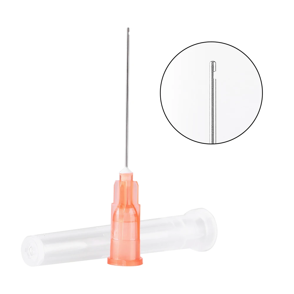 100pcs/Bag AZDENT Dental Endo Irrigation Needle Tip Dental Root Canal Lateral Irrigation Needle Diameter 0.3/0.4/0.5mm