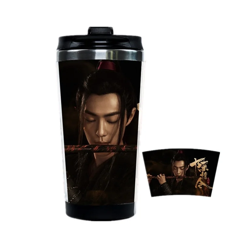 1Pc The Untamed Stainless Steel Water Cup Chen Qing Ling Xiao Zhan Wang Yibo Double Layer Water Bottle Star Around