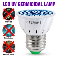 E27 Bulb Led Ultraviolet Sterilizer E14 Disinfect Bacterial Lamp Led UV Germicidal Bulb 220V UVC Kill Virus Air Sanitizer 254nm