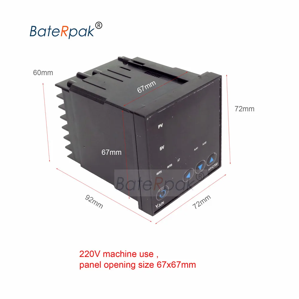 BateRpak FR900 maszyna do uszczelniania ciągłego regulatora temperatury, FR-900 zespół uszczelniaczem części HY-C700,220V