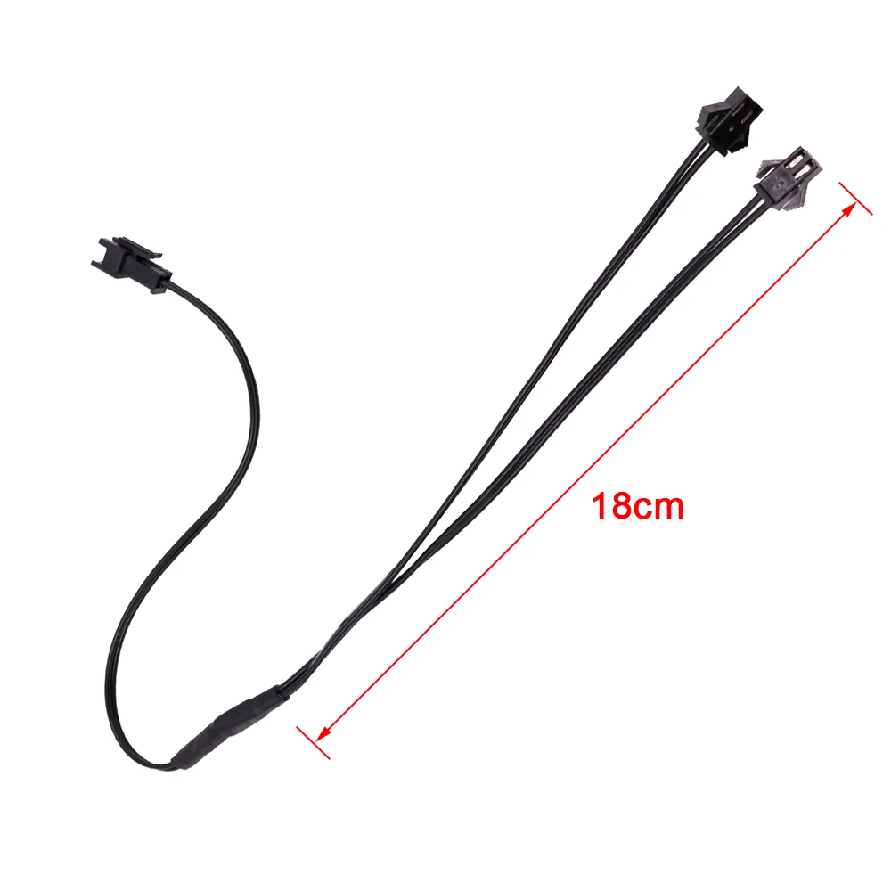 EL Wire 2Pin  jst Splitter Connector for One Inverter Connect Male to Female Connector SM Leadwire Cable for EL Wire Neon Strip