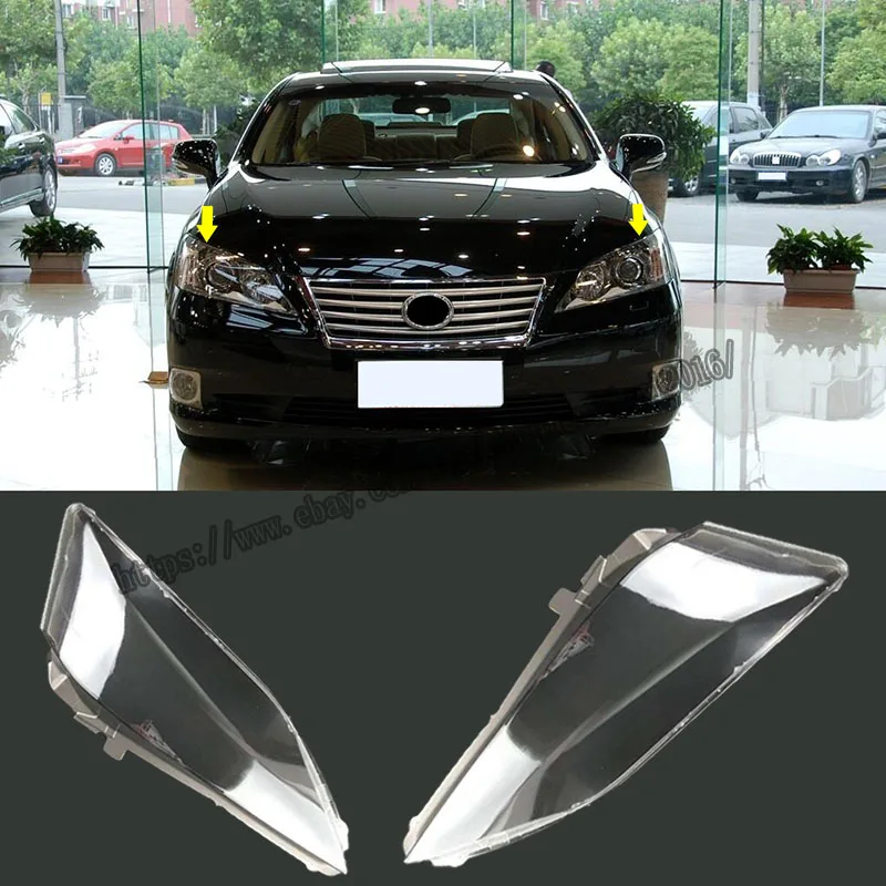 For Lexus ES240 2009 2010 2011 Headlight Headlamp Lens Cover Right&Left 2pcs high quality  Car modification