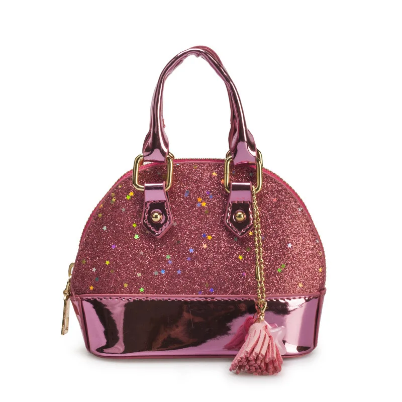 2022 Children Shell Bags Girls Messenger Fashion Princess Bag Cute Little Girl Mini Sequin Chain Bag Accessories