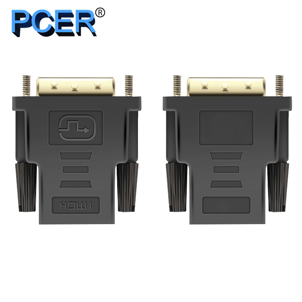 Convertitore DVI maschio DVI a HDMI 1920*1080P Supporto per la risoluzione per la Visualizzazione Del Computer Schermo del proiettore tv DVI adattatore HDMI adattatore