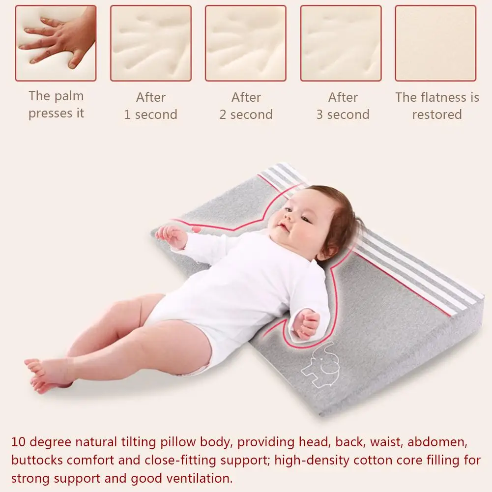 Baby Triangular Pillow Breastfeeding Wedge Sleep PositionerBaby Anti-Spit Milk Wedge Pillow Bebe Sleep Position Nursing Pillows