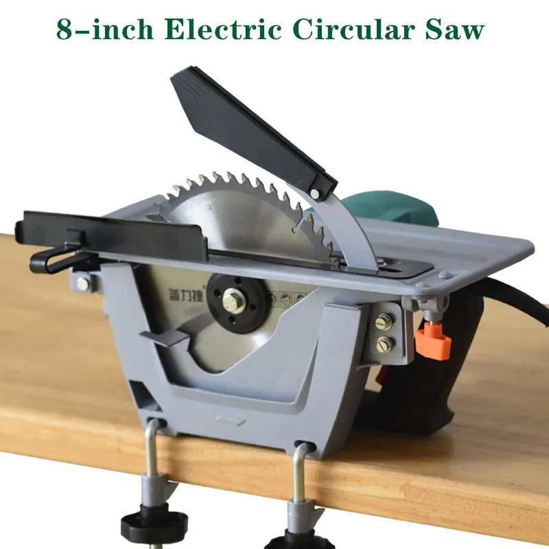 

8-inch Household Hand-held Woodworking Saw Electric Circular Saw Reversed Electric Table Saw Disc Saw Cutting Machine