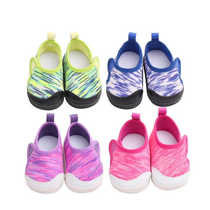 2022 New Fashion Sneakers For 43cm Baby Doll 17inch Reborn Babies Doll Shoes