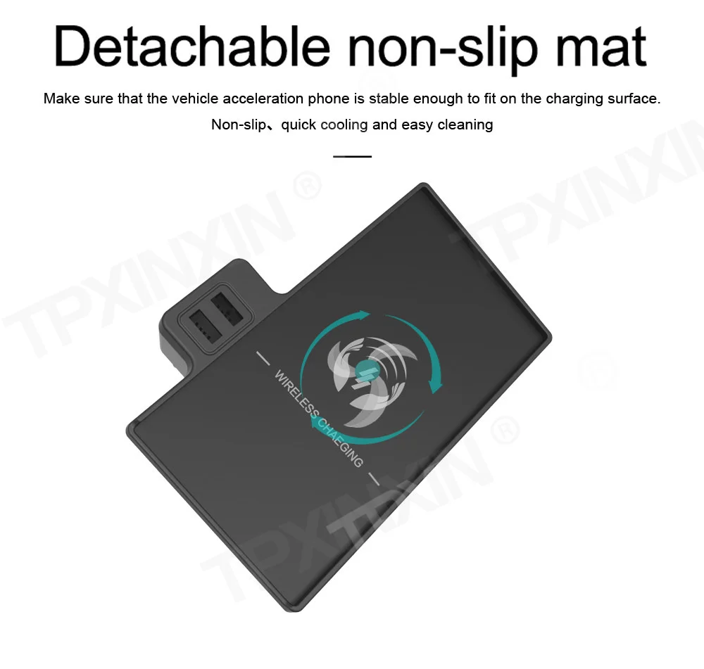 QI Car Wireless Charger For BMW X5 X6 2015 -2018 Intelligent Infrared Fast Wireless Charging Car Phone Holder For Iphone Samsung