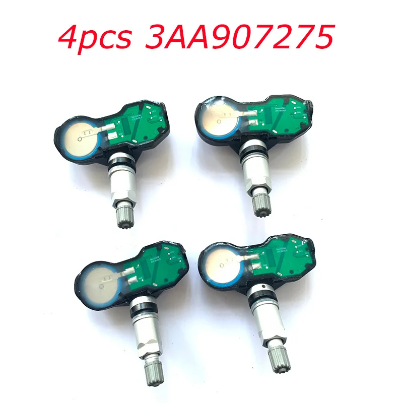 4PCS 433MHz Tire Pressure Sensor 3AA907275F For VW Tiguan VW CC Passat CC TPMS Sensor 3AA907275B 3AA907275D 3AA907275