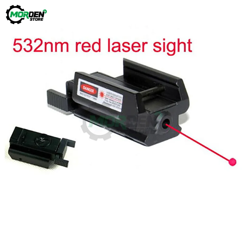 532nm Tactical Mini Red Dot Laser Sight for 4 Pistol/Glock17 19 20 21 22 31 34 35 37