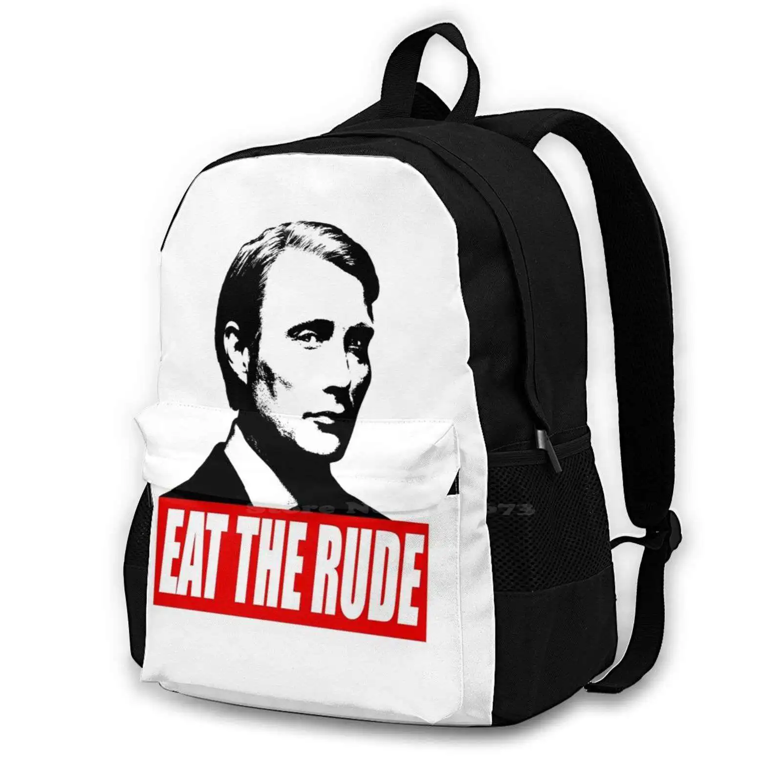 Eat The Rude-Hannibal Fashion Travel Laptop School Backpack Bag Hannibal Hannibal Lecter Nbc Hannibal Will Hannigram Mads