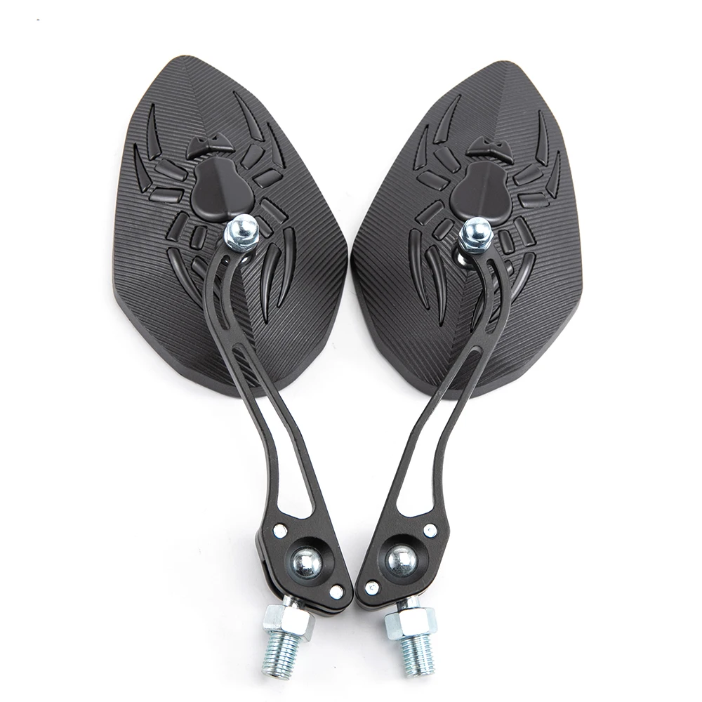 2PCS/Set 360 Degree Rotation Universal Motorcycle Rearview Mirrors Scooter Rear View Side Back Mirrors 8mm 10mm