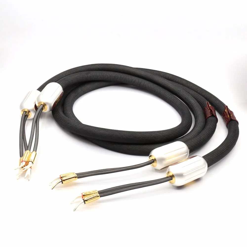 

HIFI Speaker Cable Kharma Enigma Extreme Signature Top speaker wire Y Spade plug 2.5m