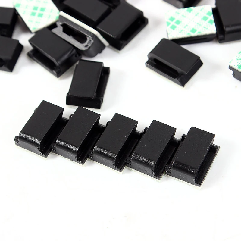 10 pcs High Quality Black Plastic Wire Fixed Clip Car Wire Cord Cable Holder