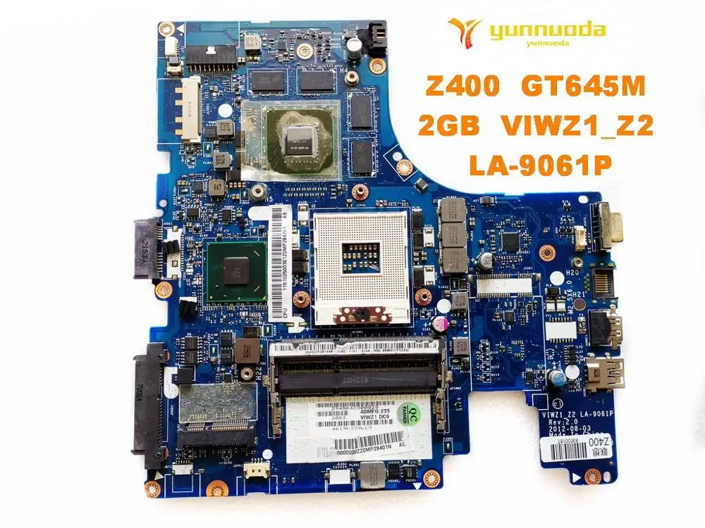 

Original for Lenovo Z400 laptop motherboard Z400 GT645M 2GB VIWZ1_Z2 LA-9061P tested good free shipping