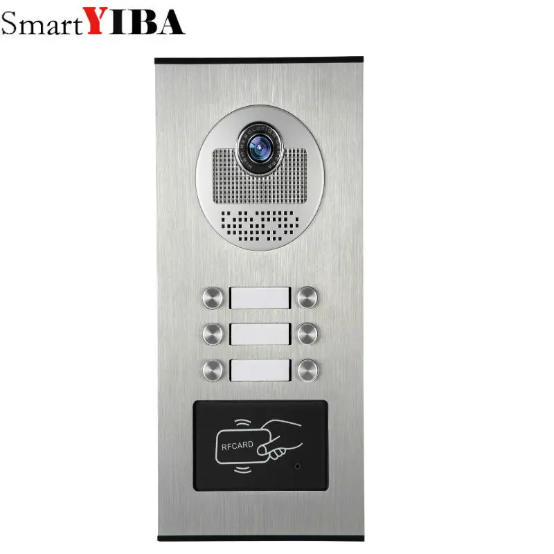 7 Inch Wifi Video Door Bell Intercom System with RFID Doorbell Camera 2~6 Family Multi nits Apartment Video Door Phone Intercom