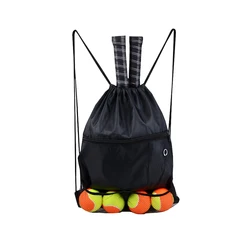 Portable Drawstring Sports Backpack Unisex Large Capacity Gym Bag Lightweight Outdoor Beach Tennis Backpack With Zipper