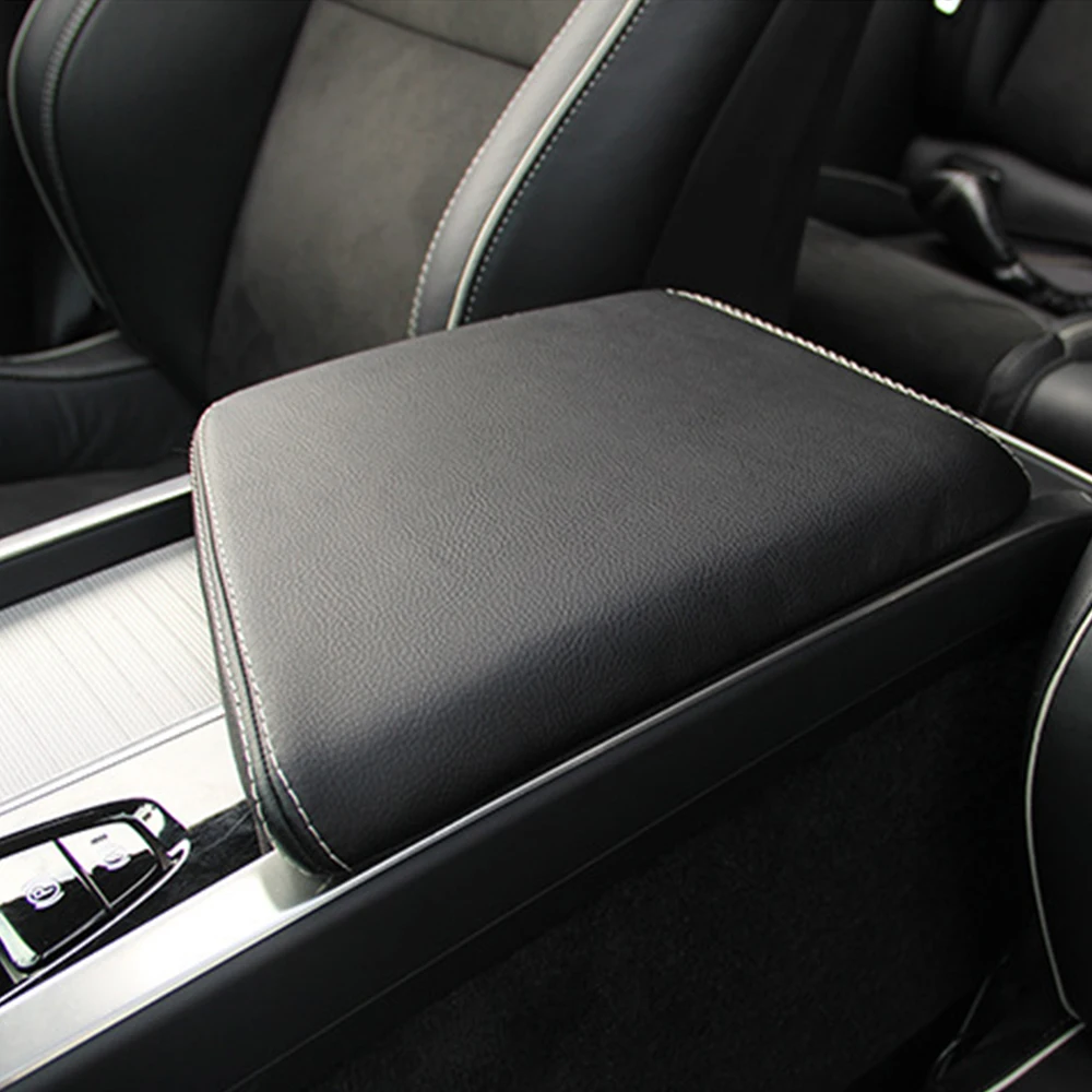 PU leather Car Armrest Pad for Volvo XC60 S60 V60 Car Center Console Mat Interior Accessories 2020 Tray Box Cover