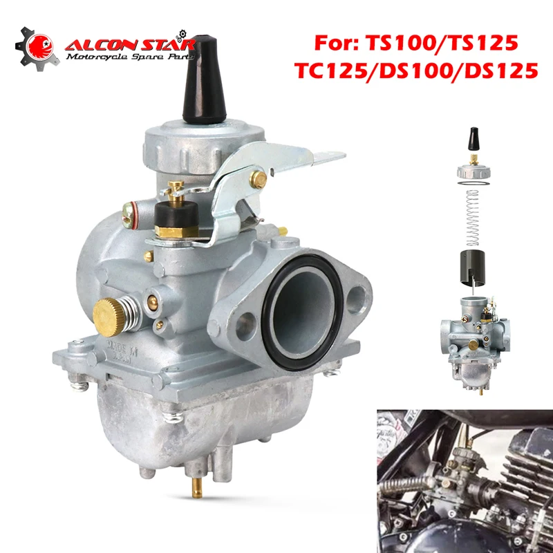 Alconstar-mikuni gaźnik motocyklowy Carburador Assy Moto Vergaser dla SUZUKI TS100 TS125 TS125N TC125 DS100 DS125 Racing