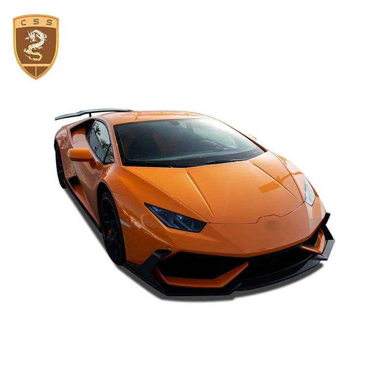 Real Carbon Fiber Front Bumper Lip For Lamborgini Huracan LP610 Modifted DMC Style Carbon Fiber Front Lip CSSYL Auto Accessories