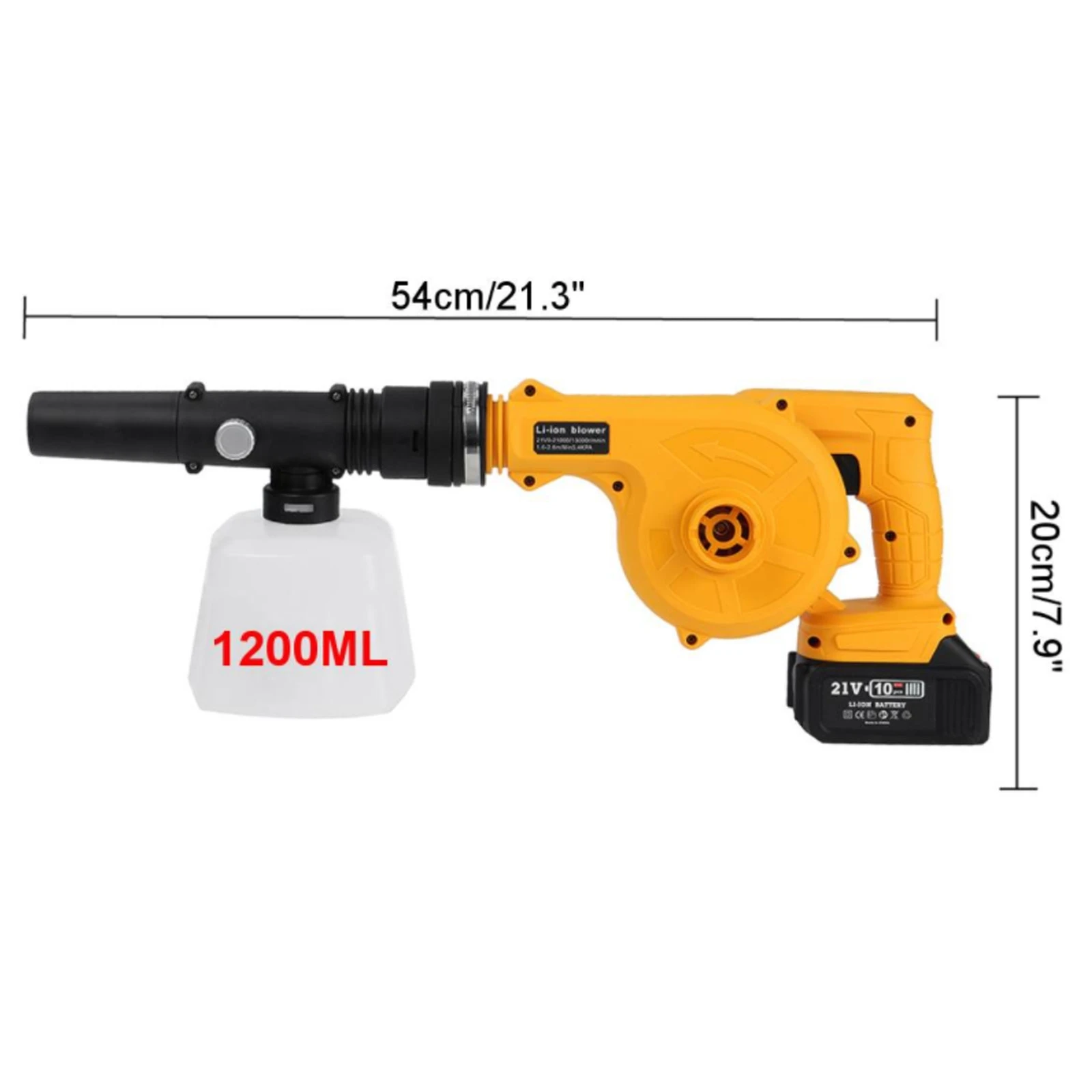 900W  2 in 1 Garden Sprayers Cordless Electric Air Blower Vacuum Cleannig Blower Wireless Blower Sprayer Hand Held Sweeper