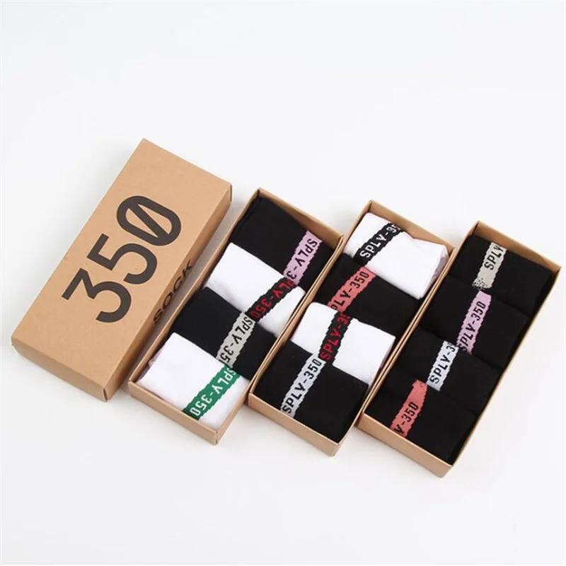 4 pairs/box Socks Summer Women 350 style Socks Sweat Breathable Sock High Quality Cotton Shallow Mouth Girl Socks Box