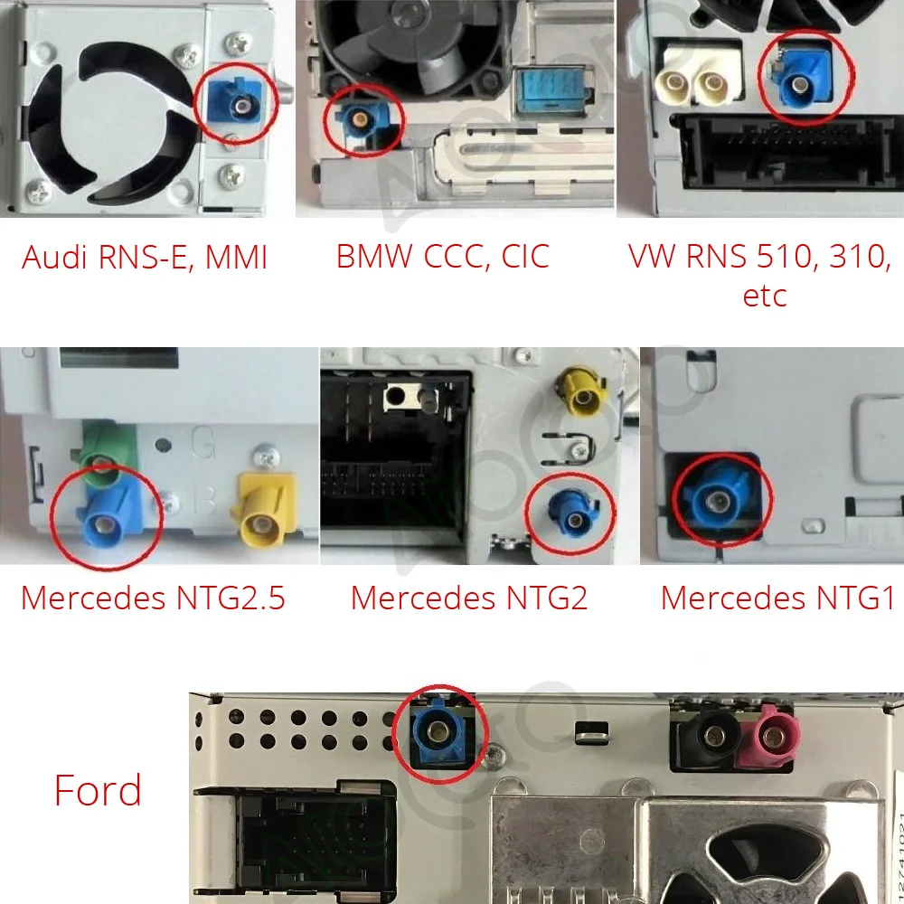 Cavo Adattatore Fakra Z Femmina A RCA Femmina – Compatibile Con Mercedes, Range Rover, Jaguar, Ford, Per Telecamera Retromarcia, Lunghezza 80 Cm
