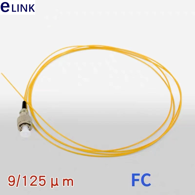 

FC/UPC Fiber Pigtail, Optic Pigtail, Yellow Cable, 0.9mm, SM, FC, 1m, 1.5m, 2mm, 9, 125um, OS1, OS2, FTTH ELINK, 50Pcs