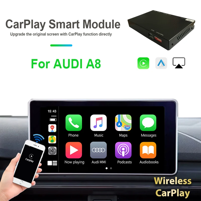 WITSON Wireless Carplay/Andriod Auto for A UDI A8