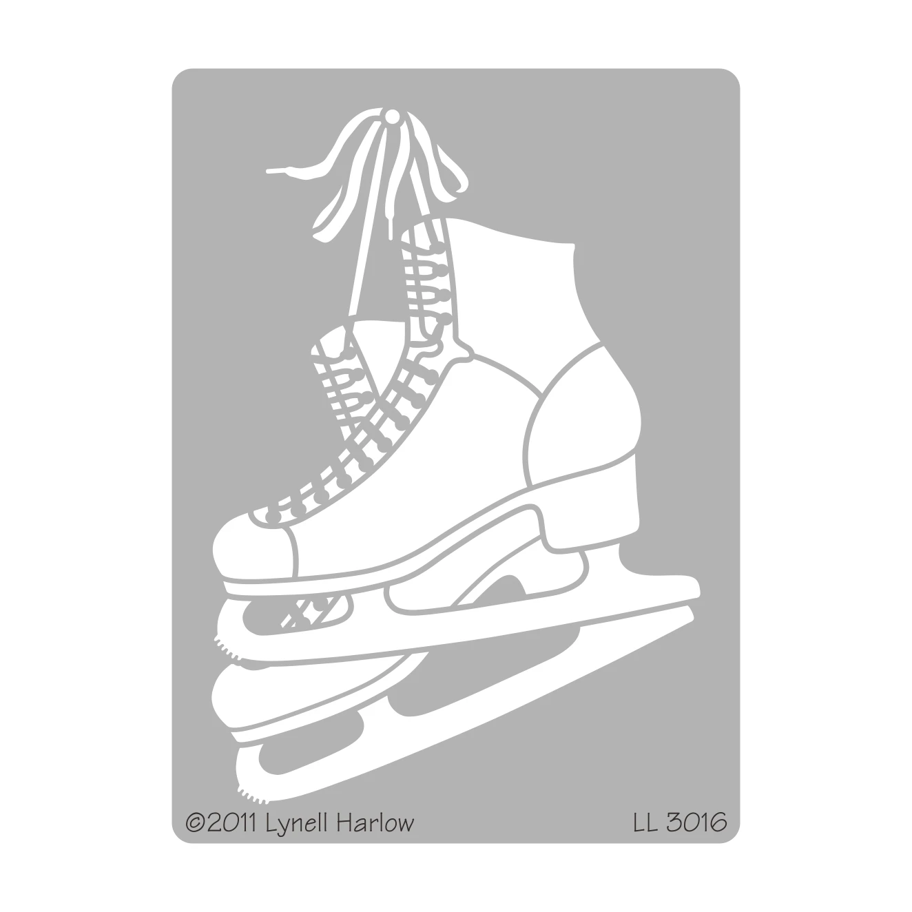 Embossing Dreamweaver Stencils LL 3016 Ice Skates