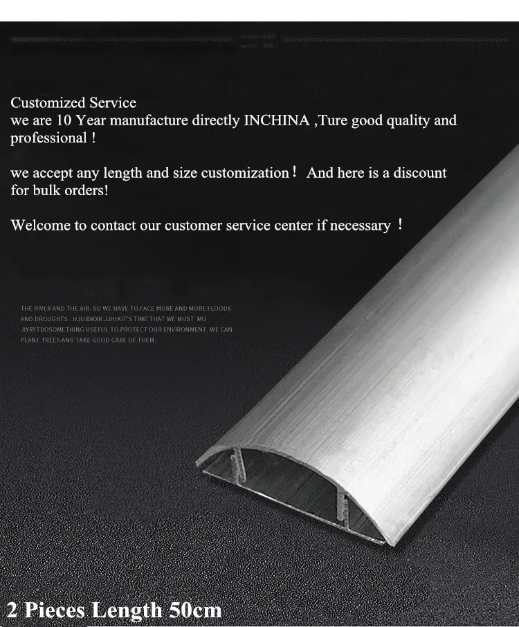 90X23mm Aluminum Metal Surface Cable Raceway Metal Floor Cable Duct Floor Wire Cover Metal Cable Protector Cable Trunking Large