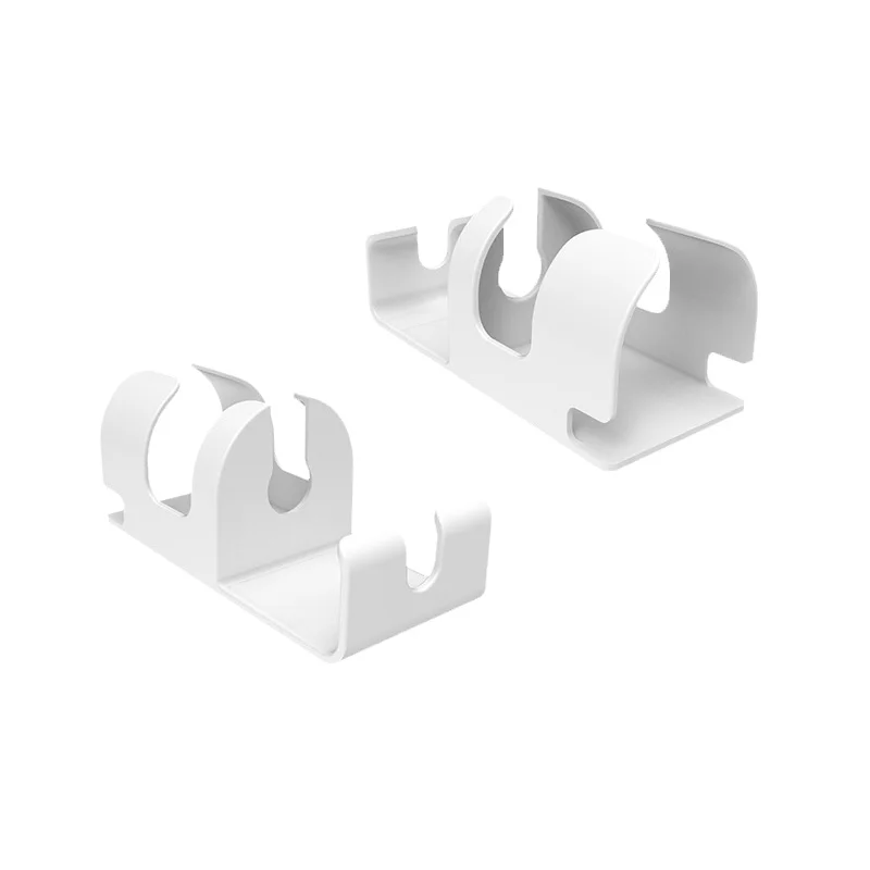 Porte-brosse à dents, support de tasse de rasoir, support mural de brosse à dents, organisateur de rangement de salle de bains 2 pièces blanc