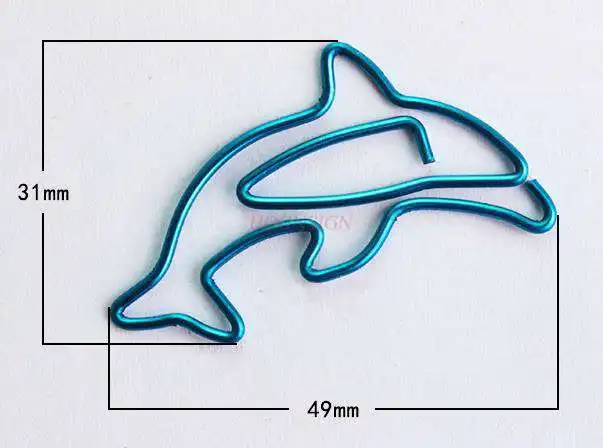 10pcs Dolphin Paper Clip Paper Clip Paper Clip Shaped Paper Clip Cartoon Hand Account Clip