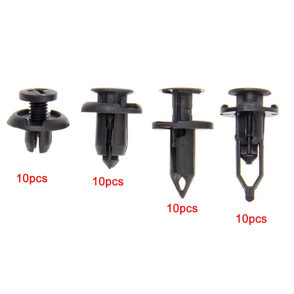 

40pcs Car Push Retainer Pin Body Bumper Rivet Moulding Trim Clips 7.5-10mm Hole Car Tuning Accessories Products Universal