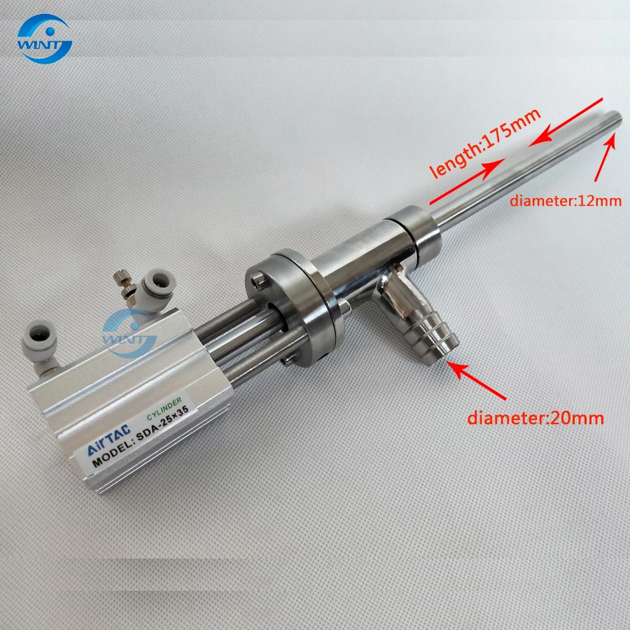 304SS Liquid anti-leakage piston Filling Machine nozzle,pneumatic filling head valve of filler accessories with free sipping